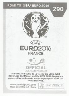 2015 Panini Road to UEFA Euro 2016 Stickers #290 Bostjan Cesar Back