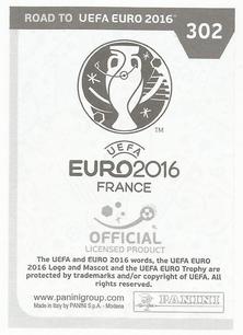 2015 Panini Road to UEFA Euro 2016 Stickers #302 Dejan Lazarević Back