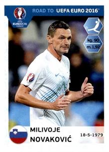 2015 Panini Road to UEFA Euro 2016 Stickers #304 Milivoje Novakovic Front