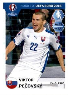 2015 Panini Road to UEFA Euro 2016 Stickers #312 Viktor Pecovsky Front