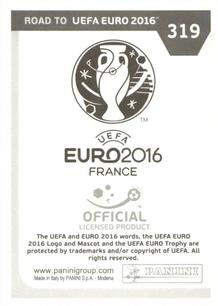 2015 Panini Road to UEFA Euro 2016 Stickers #319 Miroslav Stoch Back