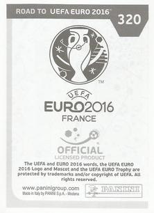 2015 Panini Road to UEFA Euro 2016 Stickers #320 Adam Nemec Back