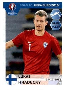 2015 Panini Road to UEFA Euro 2016 Stickers #321 Lukas Hradecky Front