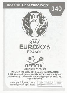 2015 Panini Road to UEFA Euro 2016 Stickers #340 Mikael Antonsson Back