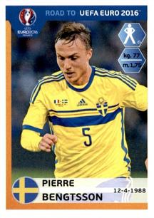 2015 Panini Road to UEFA Euro 2016 Stickers #341 Pierre Bengtsson Front