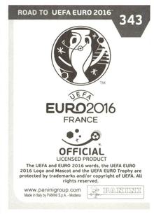 2015 Panini Road to UEFA Euro 2016 Stickers #343 Emil Forsberg Back