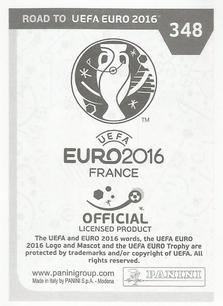2015 Panini Road to UEFA Euro 2016 Stickers #348 Erkan Zengin Back