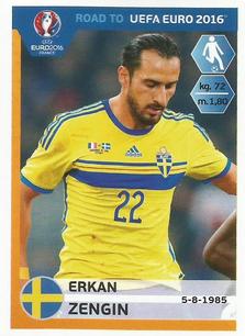 2015 Panini Road to UEFA Euro 2016 Stickers #348 Erkan Zengin Front