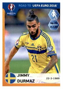 2015 Panini Road to UEFA Euro 2016 Stickers #349 Jimmy Durmaz Front