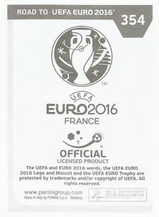 2015 Panini Road to UEFA Euro 2016 Stickers #354 Stephan Lichtsteiner Back