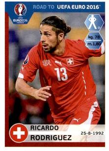 2015 Panini Road to UEFA Euro 2016 Stickers #358 Ricardo Rodriguez Front