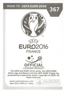 2015 Panini Road to UEFA Euro 2016 Stickers #367 Haris Seferovic Back