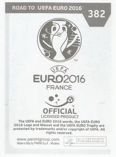 2015 Panini Road to UEFA Euro 2016 Stickers #382 Olcay Sahan Back