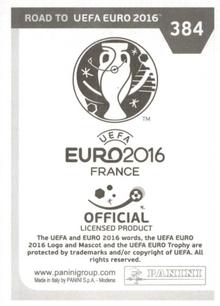 2015 Panini Road to UEFA Euro 2016 Stickers #384 Burak Yilmaz Back