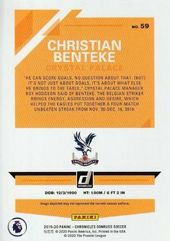 2019-20 Panini Chronicles #59 Christian Benteke Back