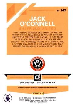 2019-20 Panini Chronicles #142 Jack O'Connell Back