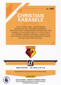 2019-20 Panini Chronicles #166 Christian Kabasele Back