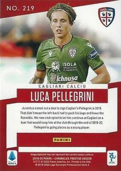 2019-20 Panini Chronicles #219 Luca Pellegrini Back