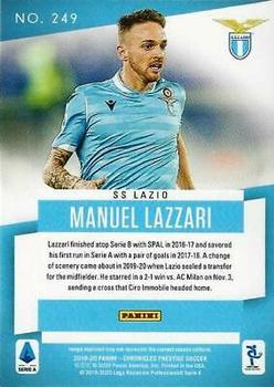 2019-20 Panini Chronicles #249 Manuel Lazzari Back