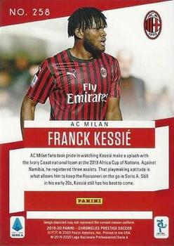 2019-20 Panini Chronicles #258 Franck Kessie Back