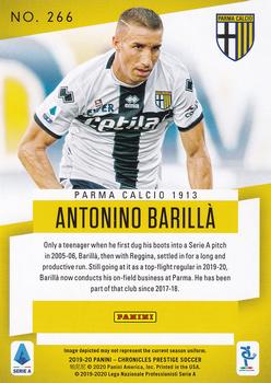 2019-20 Panini Chronicles #266 Antonino Barilla Back