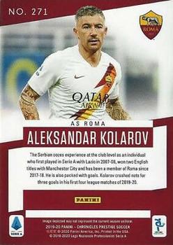 2019-20 Panini Chronicles #271 Aleksandar Kolarov Back