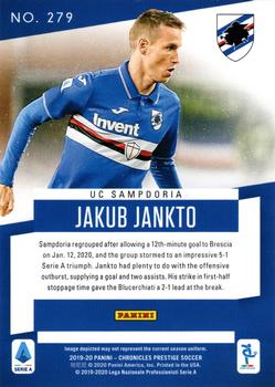 2019-20 Panini Chronicles #279 Jakub Jankto Back