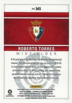 2019-20 Panini Chronicles #365 Roberto Torres Back