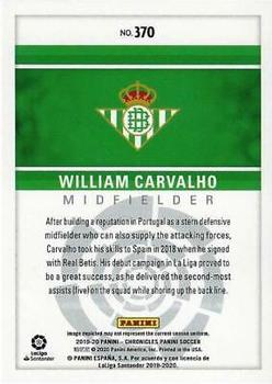 2019-20 Panini Chronicles #370 William Carvalho Back