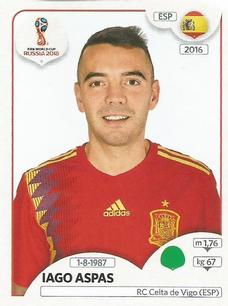 2018 Panini FIFA World Cup: Russia 2018 Update Stickers #150 Iago Aspas Front