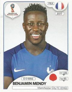 2018 Panini FIFA World Cup: Russia 2018 Update Stickers #196 Benjamin Mendy Front