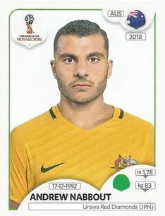 2018 Panini FIFA World Cup: Russia 2018 Update Stickers #223 Andrew Nabbout Front