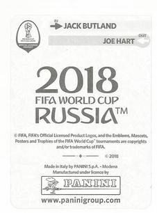 2018 Panini FIFA World Cup: Russia 2018 Update Stickers #574 Jack Butland Back