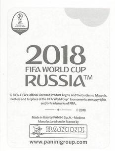 2018 Panini FIFA World Cup: Russia 2018 Update Stickers #NNO FIFA World Cup Russia Logo Back