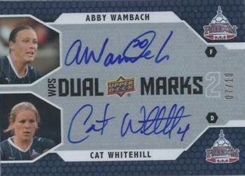 2011 Upper Deck MLS - WPS Dual Marks #WM-WW Abby Wambach / Cat Whitehill Front