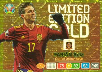 2020 Panini Adrenalyn XL UEFA Euro 2020 Preview - Limited Edition Gold #NNO Fabian Ruiz Front