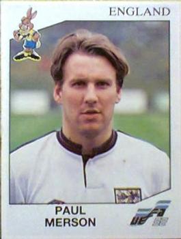 1992 Panini Euro '92 Stickers #113 Paul Merson Front
