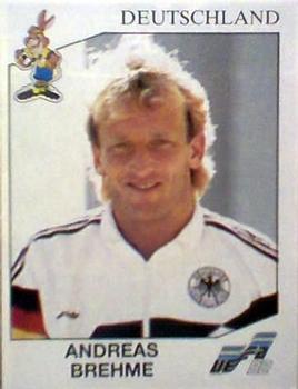 1992 Panini Euro '92 Stickers #201 Andreas Brehme Front