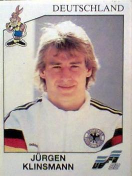 1992 Panini Euro '92 Stickers #210 Jurgen Klinsmann Front