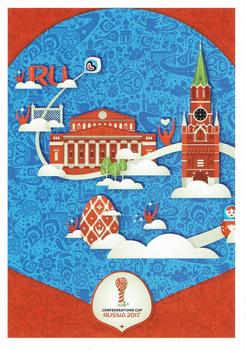 2017 Panini FIFA Confederations Cup Russia #8 Moscow Official Poster Front