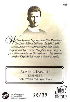 2020 Futera Unique World Football - Heritage Bronze #19 Aymeric Laporte Back