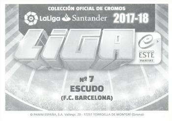 2017-18 Panini LaLiga Santander Este Stickers #7 Escudo Back