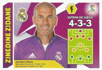 2017-18 Panini LaLiga Santander Este Stickers #30 Zinedine Zidane Front