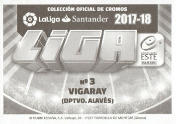 2017-18 Panini LaLiga Santander Este Stickers #43 Vigaray Back