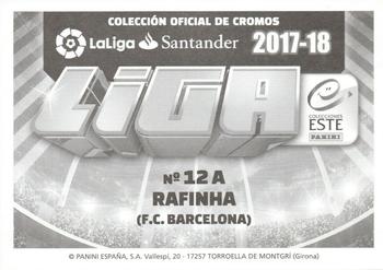 2017-18 Panini LaLiga Santander Este Stickers #144 Rafinha Alcantara Back