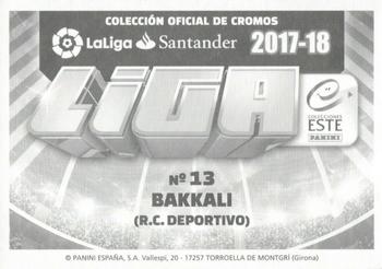 2017-18 Panini LaLiga Santander Este Stickers #235 Zakaria Bakkali Back
