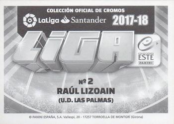 2017-18 Panini LaLiga Santander Este Stickers #372 Raul Lizoain Back
