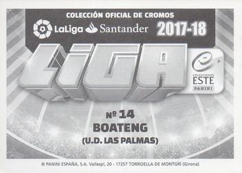 2017-18 Panini LaLiga Santander Este Stickers #387 Kevin-Prince Boateng Back