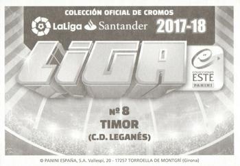 2017-18 Panini LaLiga Santander Este Stickers #409 David Timor Back