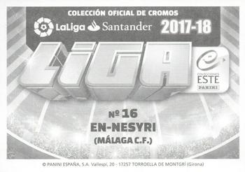 2017-18 Panini LaLiga Santander Este Stickers #508 Youssef En-Nesyri Back